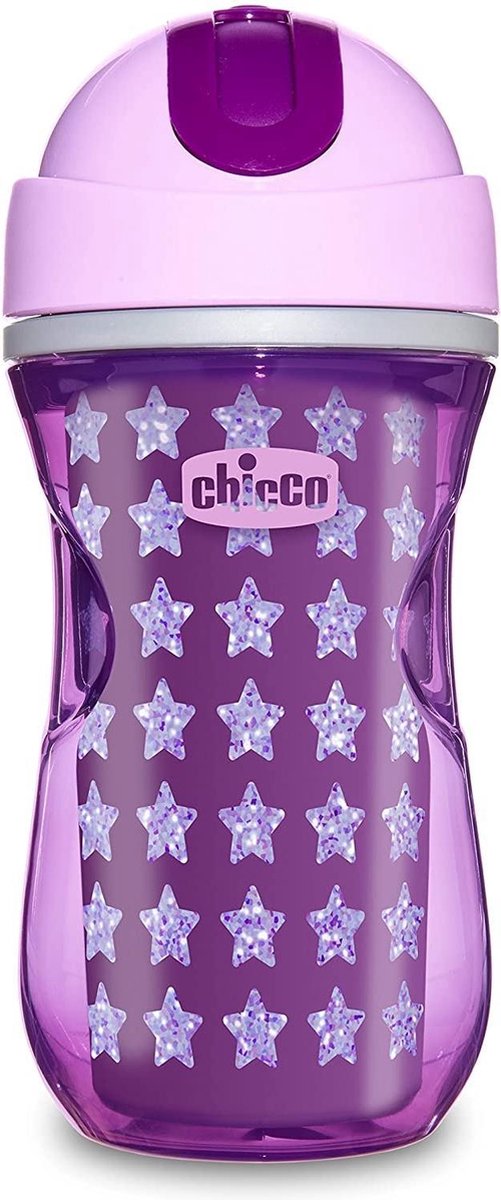 Chicco gobelet de sport filles 266 ml silicone violet