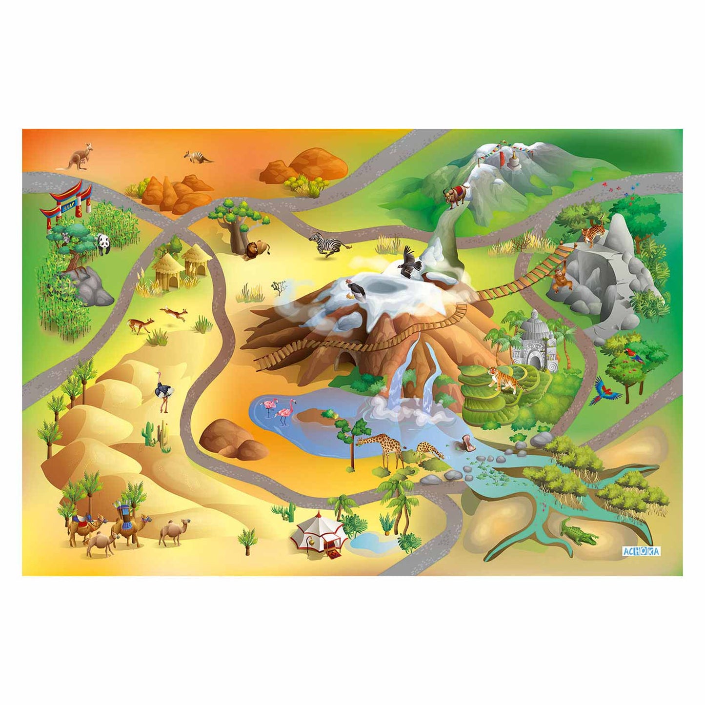 Achoka Play Dress Wildernis, 100x150cm