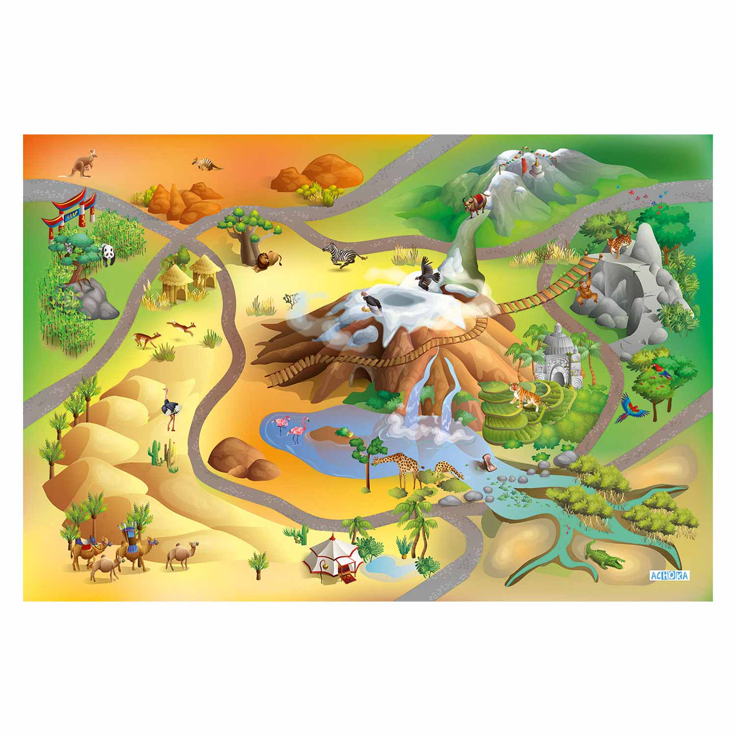 Achoka Play Dress Wildernis, 100x150cm