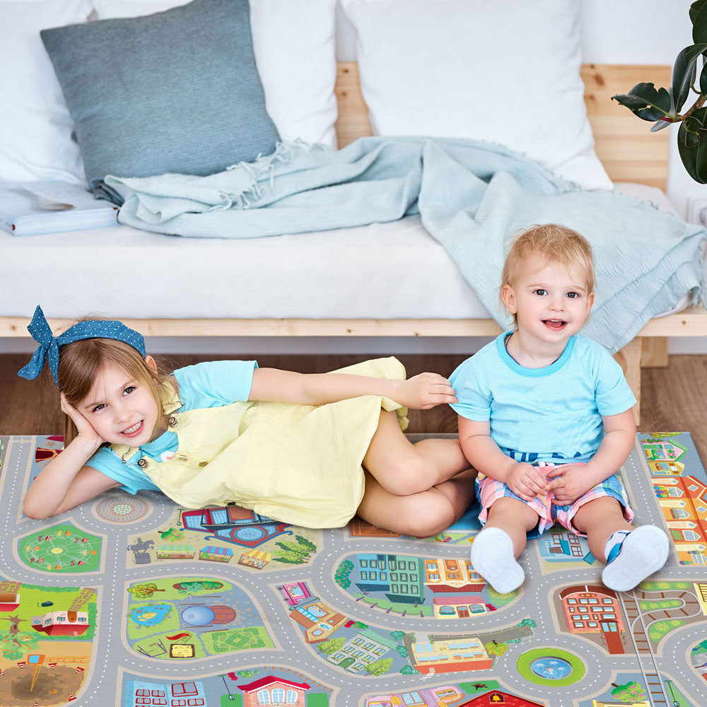tapis de jeu City Roll Over junior 100 x 150 cm PVC