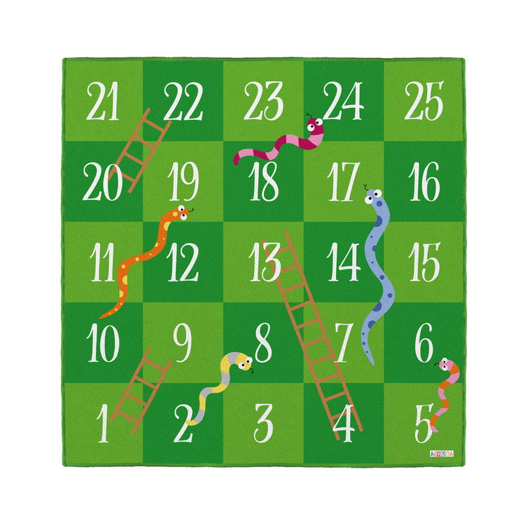 Achoka Play Rag Snakes and Ladders, 200x200cm