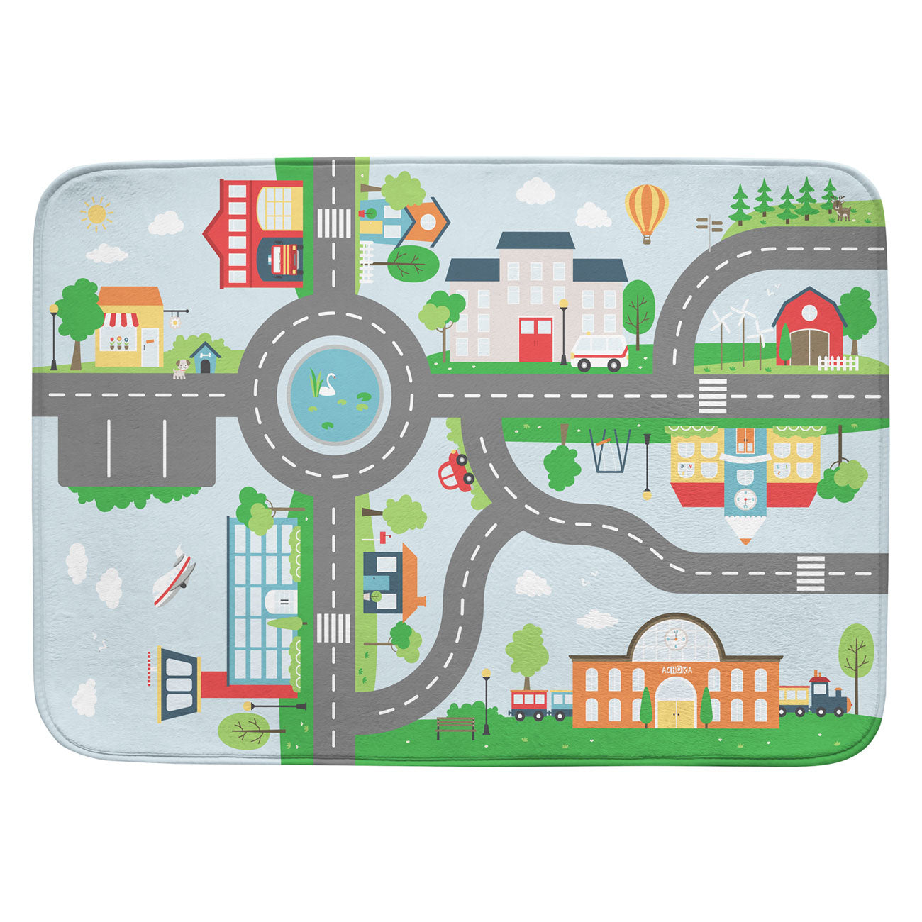 Jouez à la circulation vestimentaire et à l'aéroport, 100x150 cm