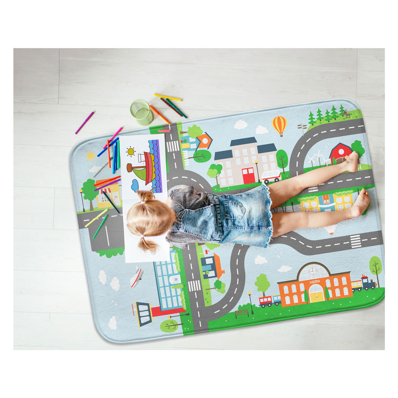 Jouez à la circulation vestimentaire et à l'aéroport, 100x150 cm