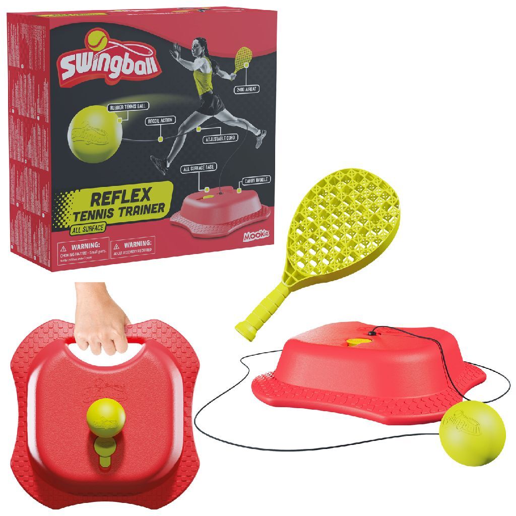 Traineur de tennis réflexe de balle de swing avec toute la surface Basic Red Yellow
