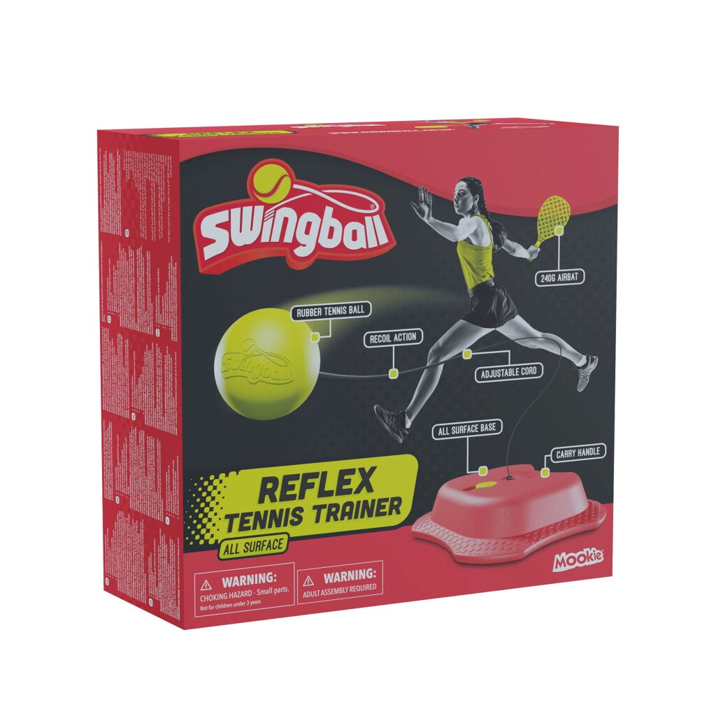 Traineur de tennis réflexe de balle de swing avec toute la surface Basic Red Yellow