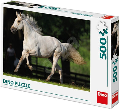 Puzzle White Horse in the Meadow 500 Pieces