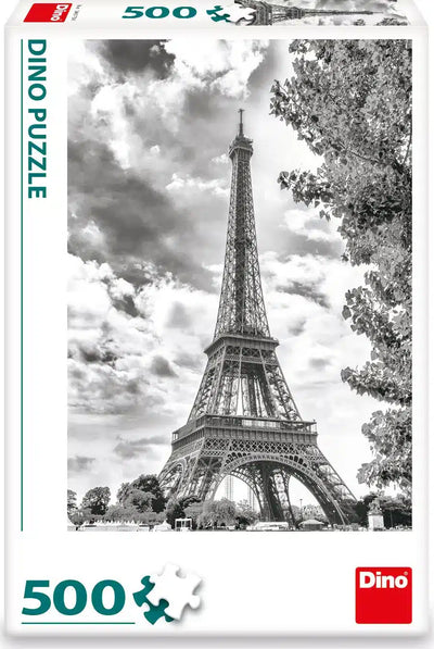 Dinotoys Dino Puzzle Black and White Eiffel Tower Paris - 500 pièces