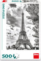 Dinotoys Dino Puzzle Black and White Eiffel Tower Paris - 500 pièces