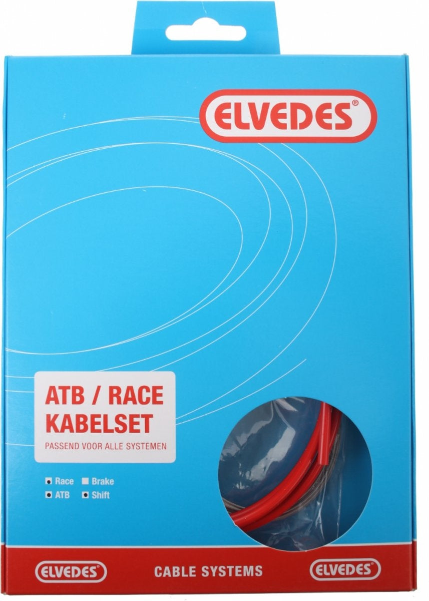 Kit câble de commutation Elvedes ATB race complete - rouge (in box)
