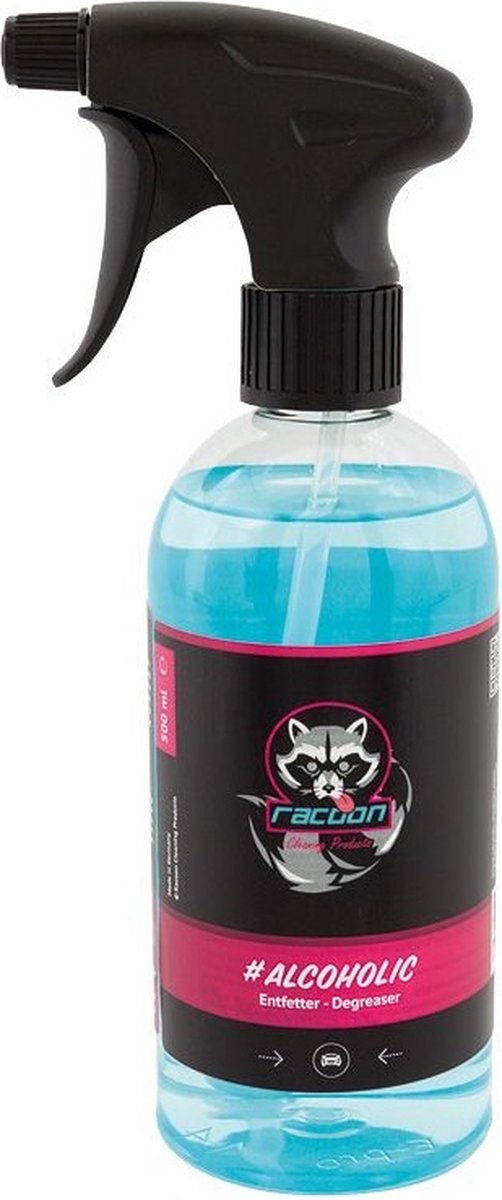 Nettoyant alcoolisé dégraissant Racoon 500 ml bleu clair