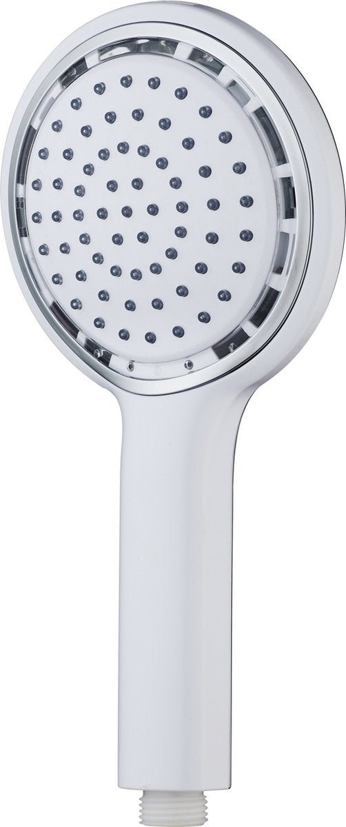 Douchette à main numérique LED Eisl avec affichage de la température - pomme de douche - chrome-blanc