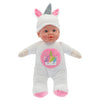 My beautiful dollsroom poupée douce 31 cm licorne ou ours 2 assortis | 6 pièces