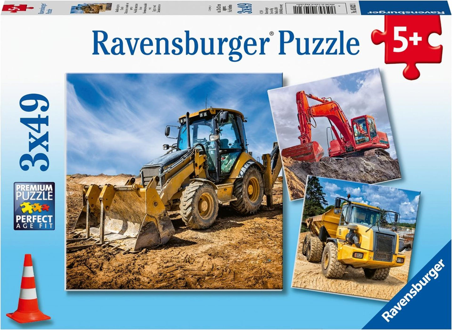Ravensburger - Machines de construction à Work Puzzle 3x49st.