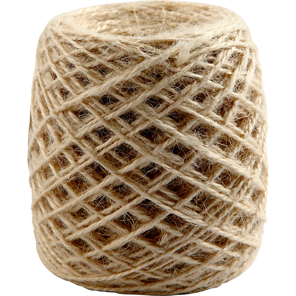 Creativ company chanvre naturel, épaisseur 1-2 mm, naturel, 150 m 1 rouleau