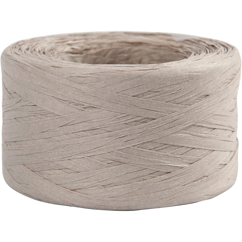 Creativ Company Paper Raffia yarn Gris clair, 100m