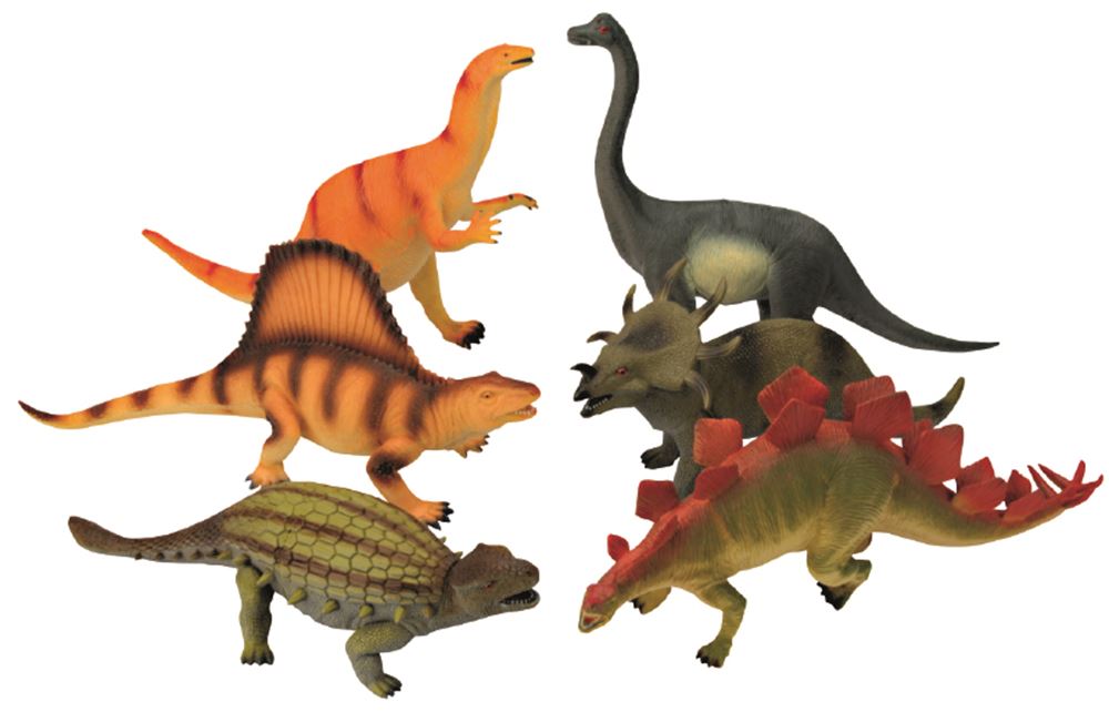 Très grand dinosaure 32-42. 6 assortiment 3+
