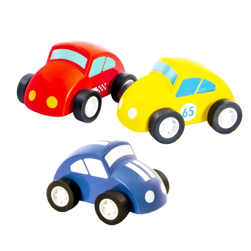 Mini voiture bug en bois. fsc. 12 pièces. 3+