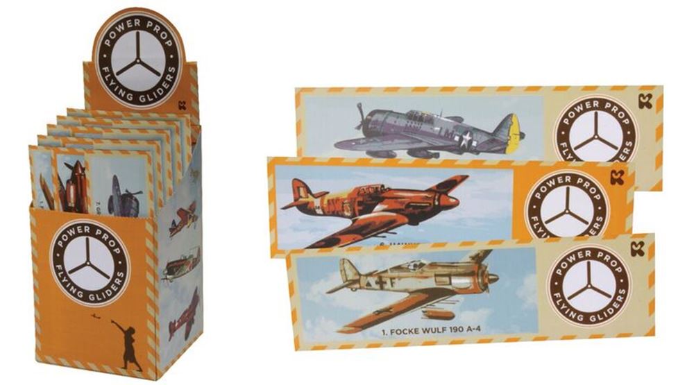 Avions en mousse, 12 assor 24 cm. 3+