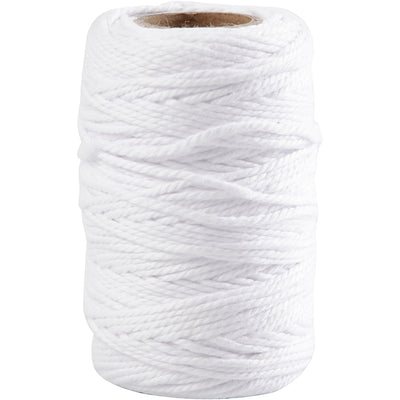 Cordon en coton Creativ company, épaisseur 1,1 mm, blanc, 50 m 1 rouleau