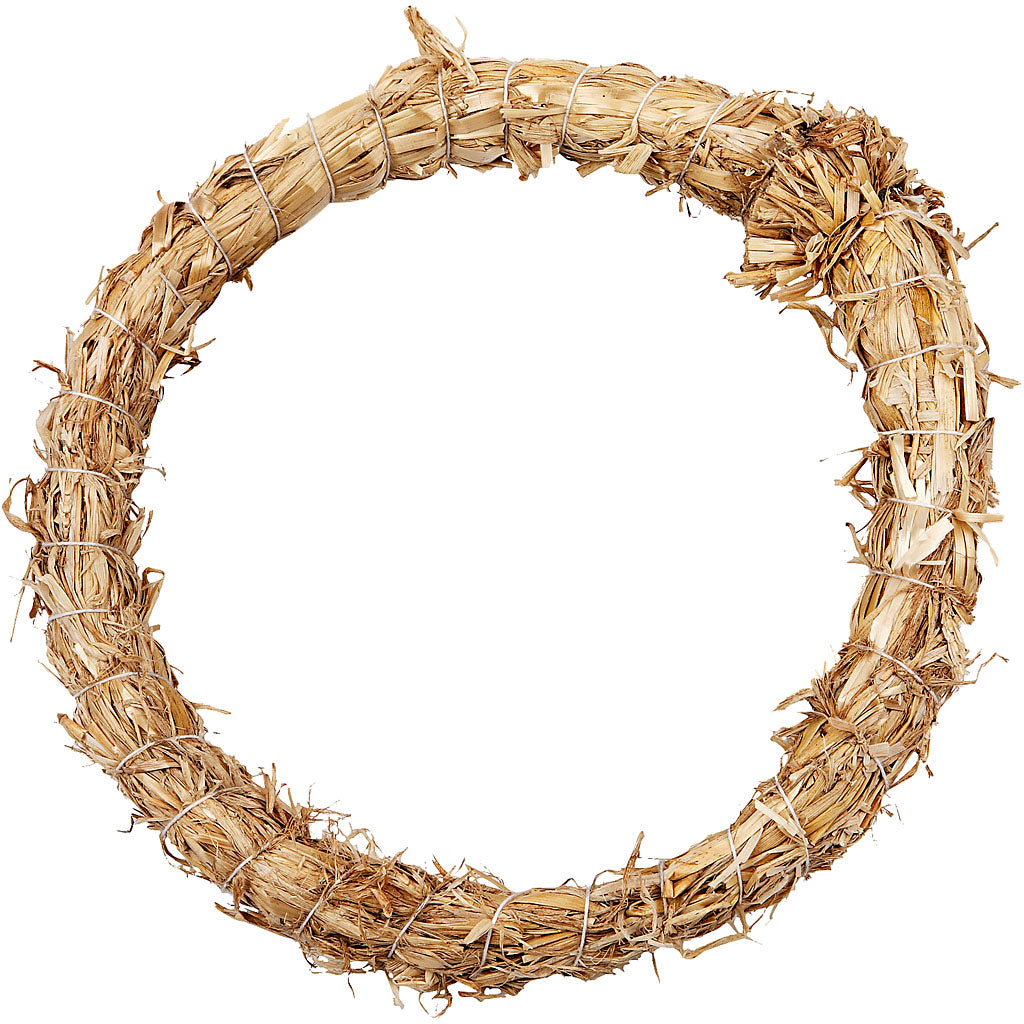 Couronne de paille Creativ company, d 21 cm, épaisseur 2 cm, 1 pièce