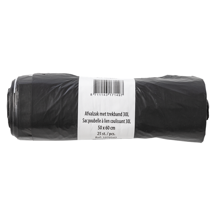 1070342 - sac poubelle avec cordon 30l 25 pcs | 15 pièces