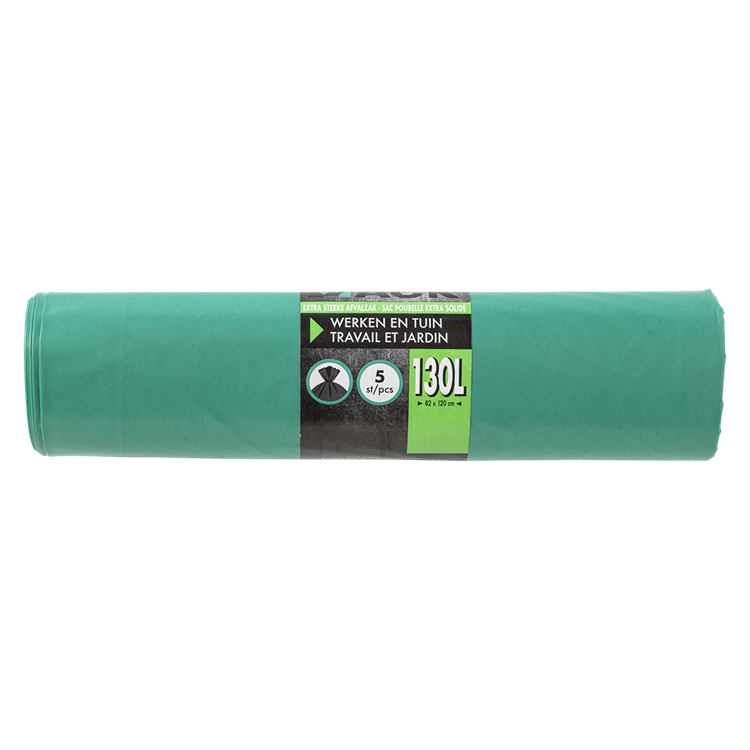 1070343 - sac poubelle travail jardin 130l 5pcs | 10 pièces