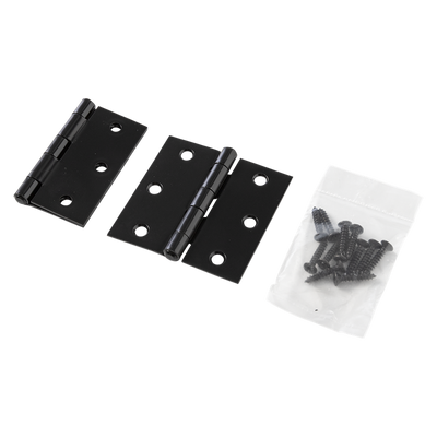 Mack 1071167 - 2 charnières carrées noires h63 x l63 mm | 5 pièces