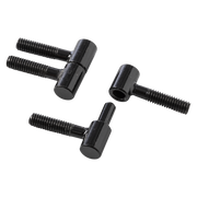 Mack 1071183 - 2 charnières percées pour meuble noir ø 9 x 23 mm | 5 pièces - afbeelding 1