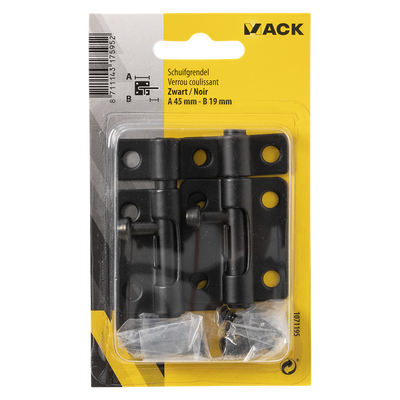 Mack 1071195 - 2 loquets noirs a 45 mm b 19 mm | 6 pièces