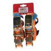 Mack 1072109 - 2 courroies de tension pe, tendeur à cliquet 25mm-6m max 500kg 2d, crochets en S | 5 pièces