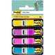 Index mini post-it 12,7x43,7mm jaune, violet, rose, turquoise 140 pièces