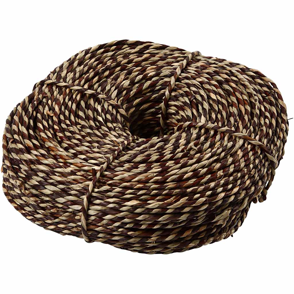 Jonc de mer Creativ Company, épaisseur 3,5-4 mm, env. 80 m, marron, 500 g 1 pelote