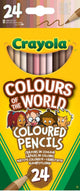 Crayola - couleurs du monde - crayons de couleur - 24 couleurs - pour enfants