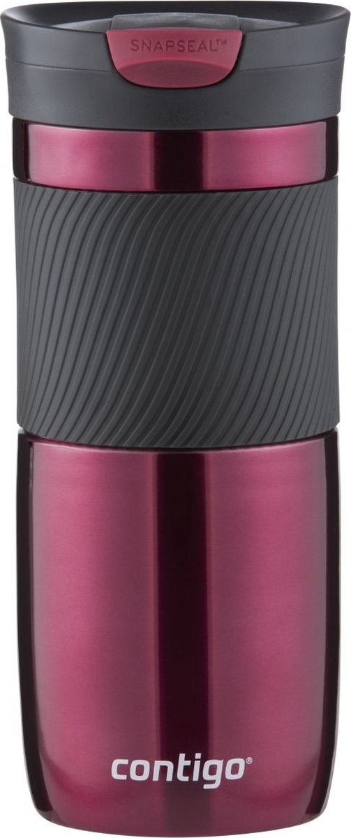 Contigo byron snapseal tasse thermos - vivace 16oz - tasse isotherme en acier inoxydable, tasse à café à emporter, étanche, garde au chaud jusqu'à 7 heures, passe au lave-vaisselle couvercle sans BPA, 470 ml
