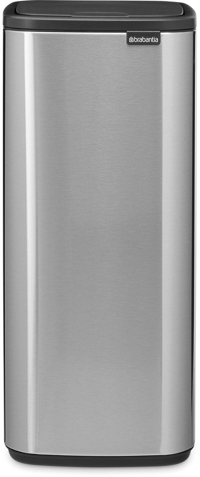 Poubelle Brabantia bo touch bin - 30 litres - acier mat résistant aux empreintes digitales