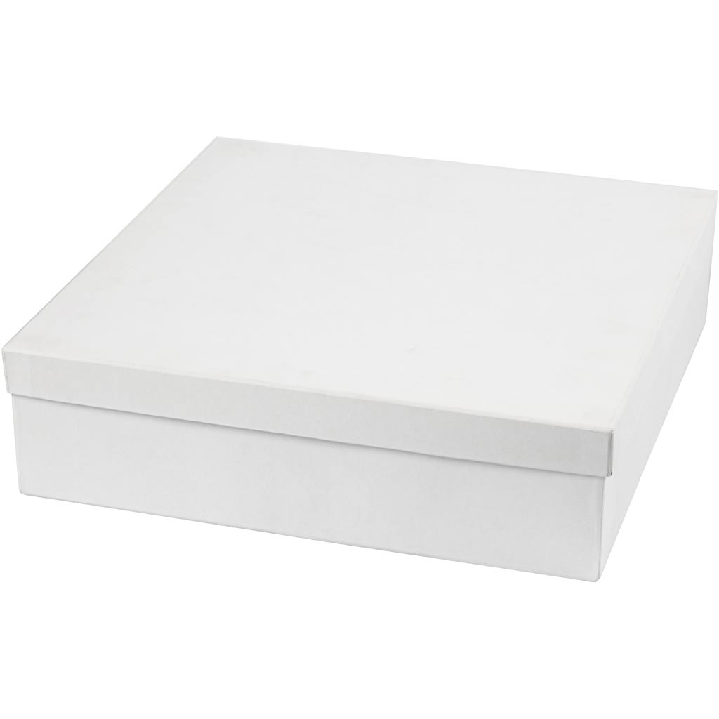 Boîtes Creativ company, h: 7+9 cm, dimensions 4,5+6 cm, blanc, 36 set 1 boîte