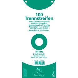 Bandes de séparation exacompta premium 13305b carte blanche