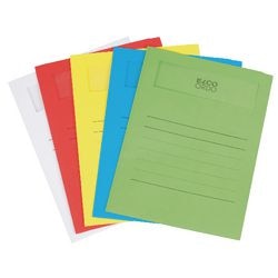 Dossier de tri elco assortiment de couleurs a4 50 pièces