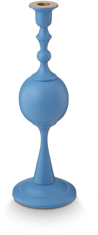 Pip studio chandelier sphère - bougeoir en métal - bleu clair - 37cm