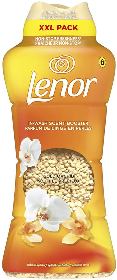 Lenor booster de parfum orchidée ambrée - 735 grammes - parfum lavant - emballage xxl