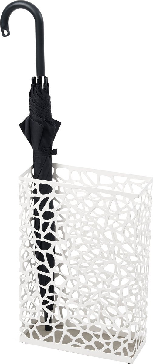 Porte-parapluies Yamazaki - rectangulaire - nid - blanc