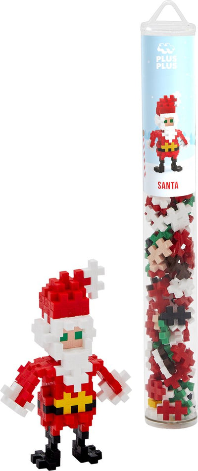 Tube Plus-Plus Père Noël Ensemble de construction 100 pièces - 4292 - jouets de construction - jouets de construction - ensemble avec blocs de construction - à partir de 5 ans