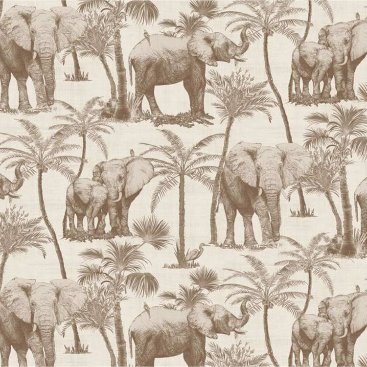 Covergs néerlandais Coverchs néerlandais papier peint Elephant Grove Beige