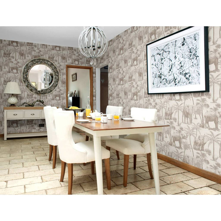 Covergs néerlandais Coverchs néerlandais papier peint Elephant Grove Beige