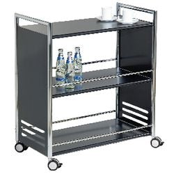 Abi chariot de service 3 bases 70x40x84cm noir