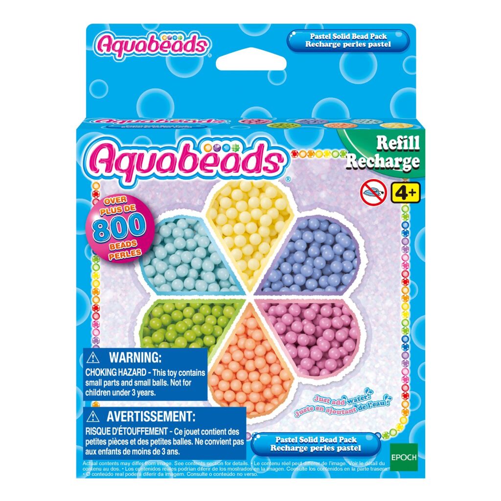 Aquabeads aquabeads pastel solid perle pack 800+ perles