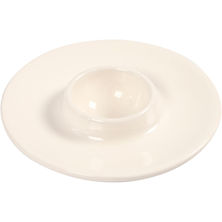Coquetier Creativ company, d 9,8 cm, diamètre du trou 3,9 cm, blanc, 12 pièces 1 boîte