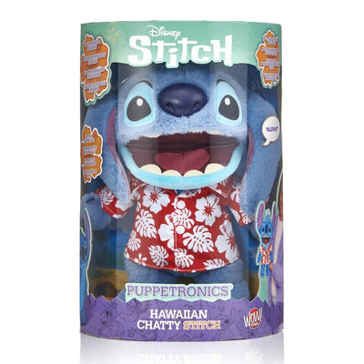 Disney Hawaïen Chatty Stitch Deluxe Puppetronic 32 cm