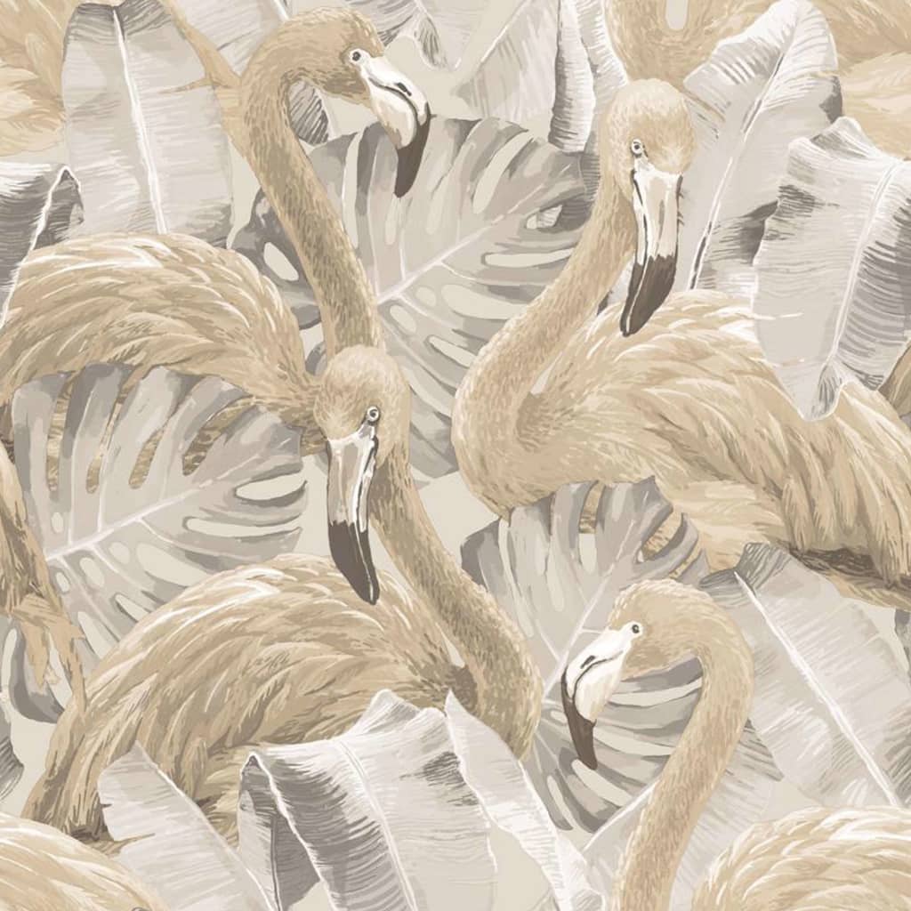NOORDWAND NOORDWAND Fond d'écran et Monstera Beige