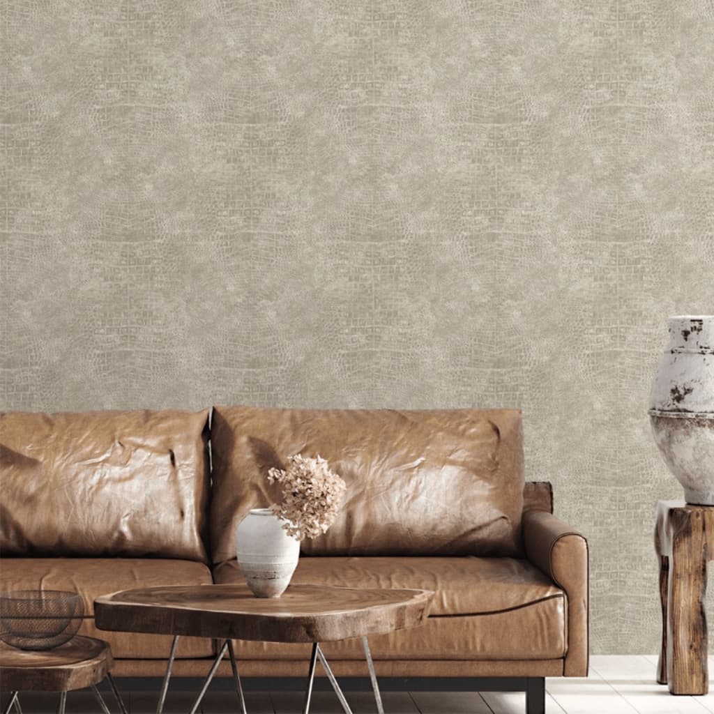 NOORDWAND NOORDWAND Fond d'écran Croco Beige
